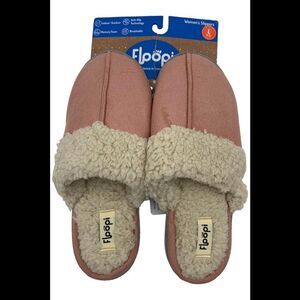 Floopi Women's Zelda Faux Suede Scuff Slippers Pink -